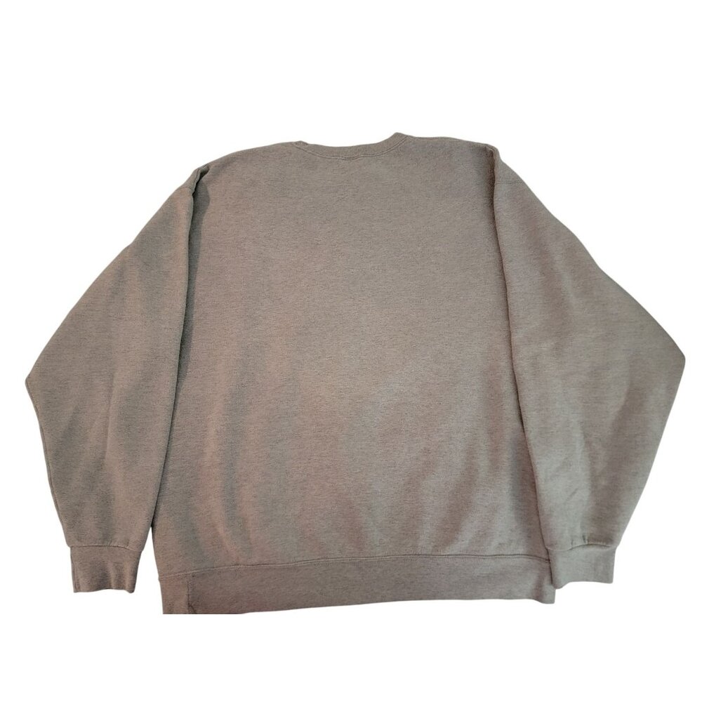 Sweatpants Hair Tied Chillin With No Make Up On Graphic Crewneck Sweatshirt - Picture 2 of 2